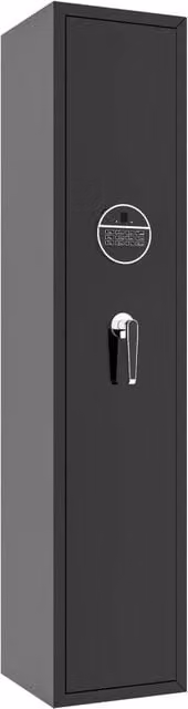 Armadio per armi Minimal in acciaio nero opaco con serratura elettronica L: 138 cm, P: 30 cm, H: 30 cm – 1