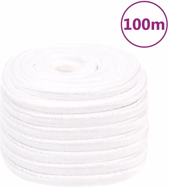 Corda per barca Completamente Bianca 20 mm 100 m Polipropilene 152581