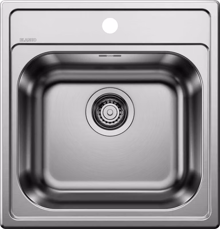 BLANCO BLANCODANA 45 lavabo da incasso, finitura acciaio inox naturale