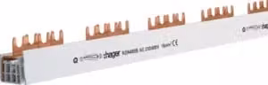 Barra di fase 3P+N,16q,57mod,vid - Barra di fase 4 poli 16mm² 1000mm KDN480B