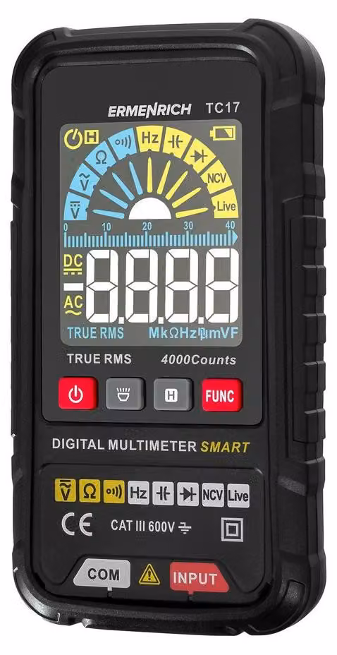 Ermenrich - 82983 - Multimetro digitale Zing TC17