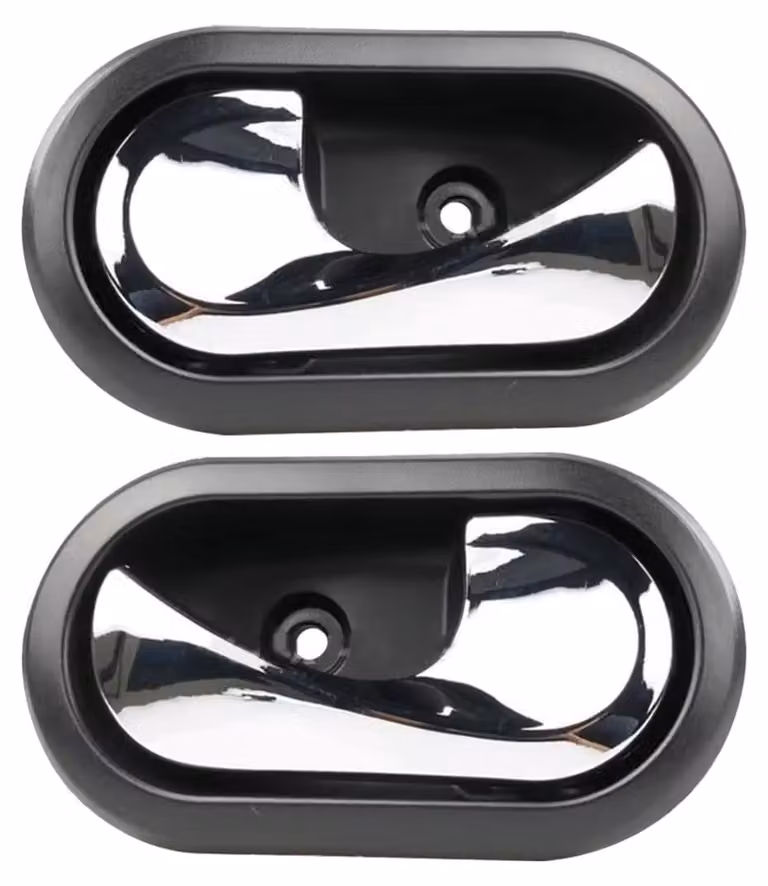 Set di 2 maniglie interne per porte cromate per auto