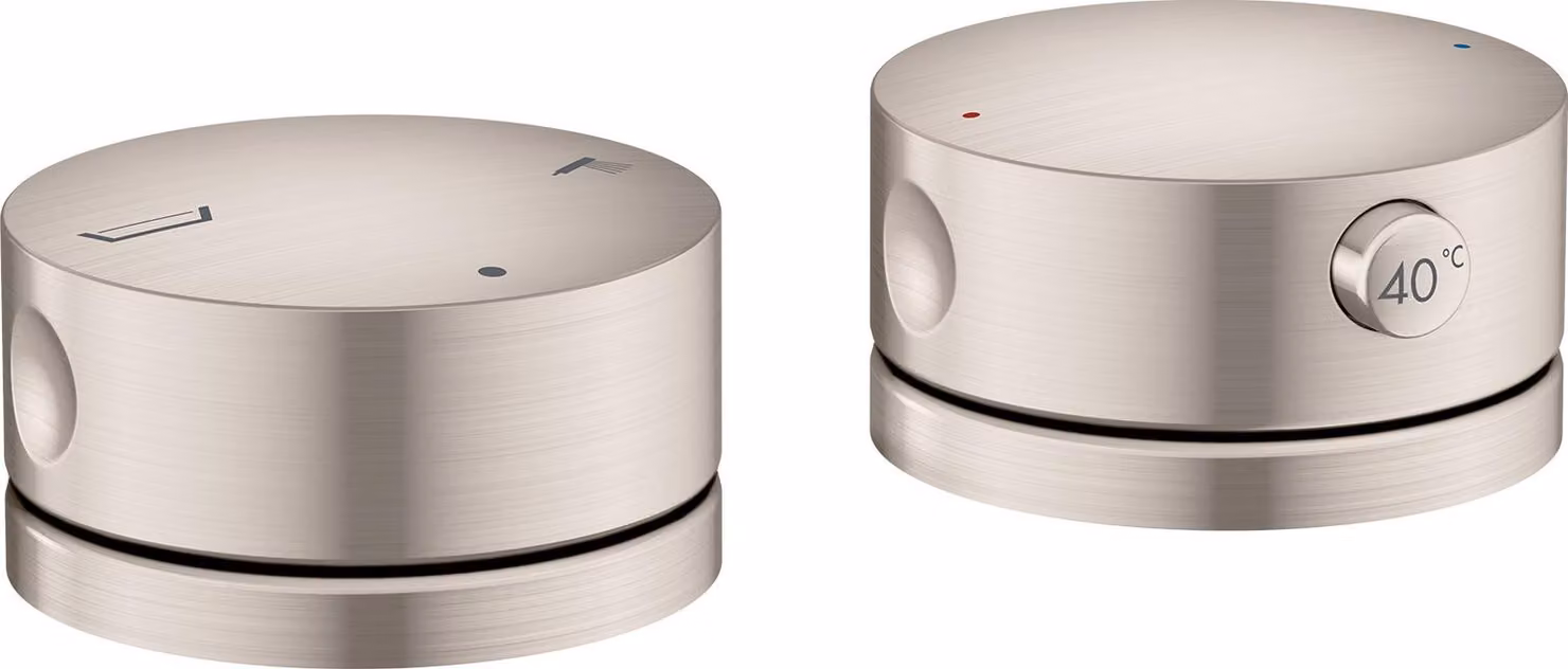 hansgrohe AXOR One Robinetteries de bord de baignoire 2 trous avec thermostat, 48470800, 48470800