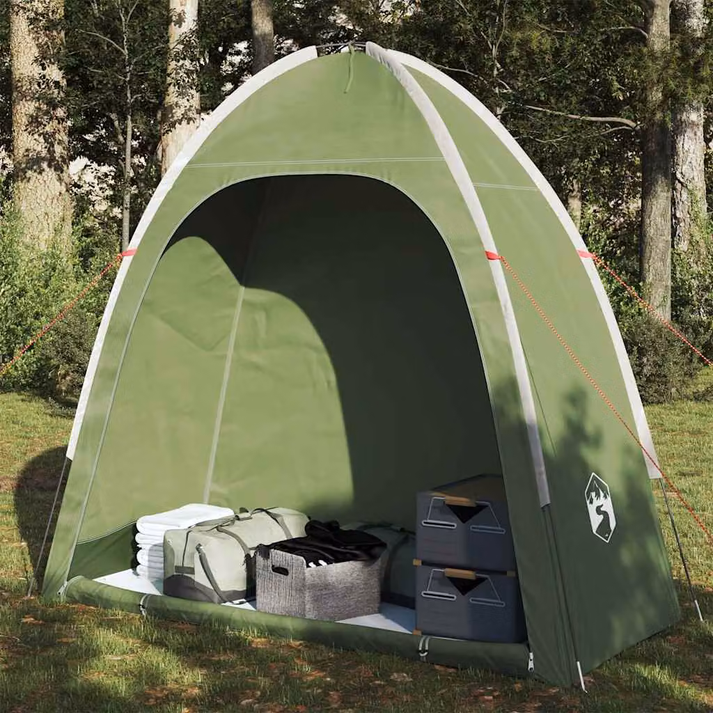 vidaXL Tenda Portaoggetti Verde Impermeabile in Poliestere e Fibra di Vetro