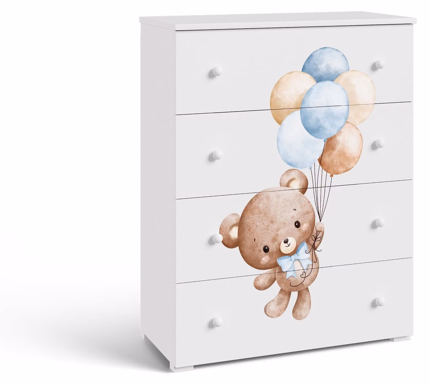 Comodino per bambini Emily bianco - Sweet Bear