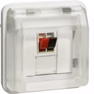 Berker 11963522 Inserto per presa per altoparlanti Berker W.1 bianco polare opaco