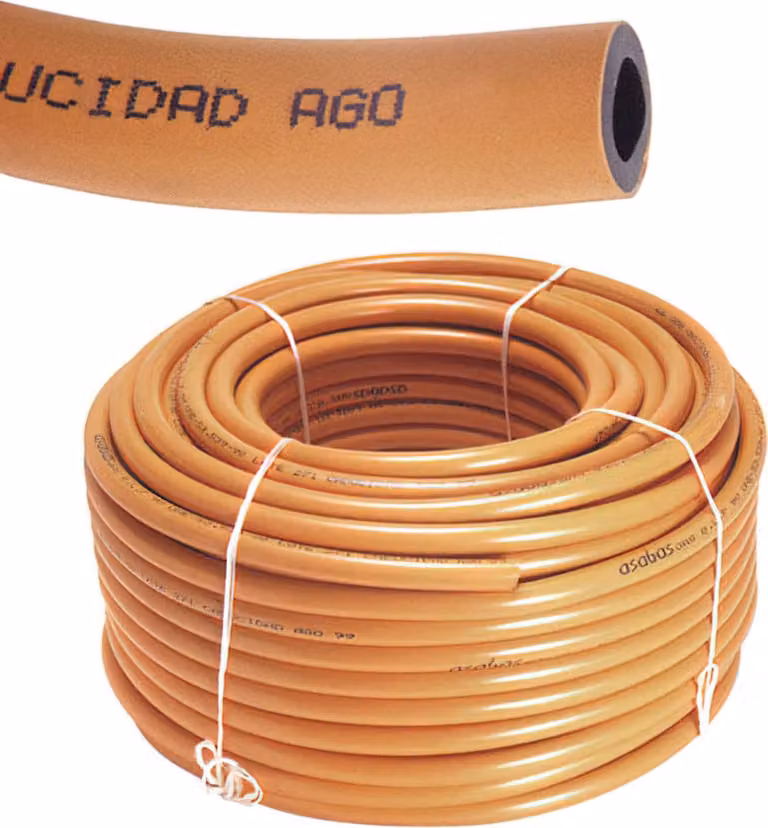 Tubo arancione 9x15 in rotolo da 60 metri