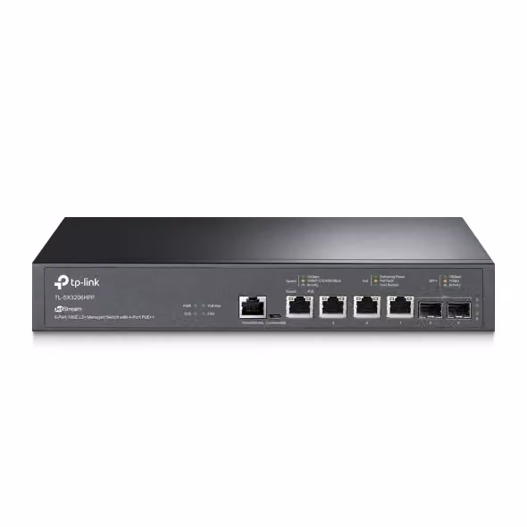 Switch di rete gestito TP-Link Omada SX3206HPP L2+ con 10G Ethernet e supporto PoE, Nero – 2