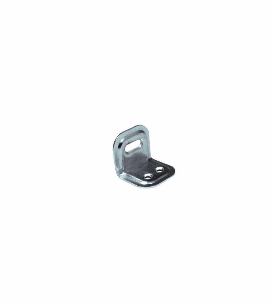 MASIDEF Lastrine Angolari Ferro Zincato 28x28 mm 4 Pezzi Fissaggio Viti