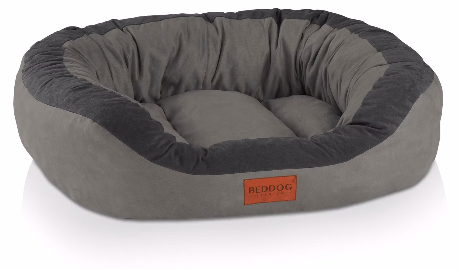 Cuccia per cani BedDog PRINS PREMIUM in resistente tessuto Alicante, STEEL-GREY (grigio), L