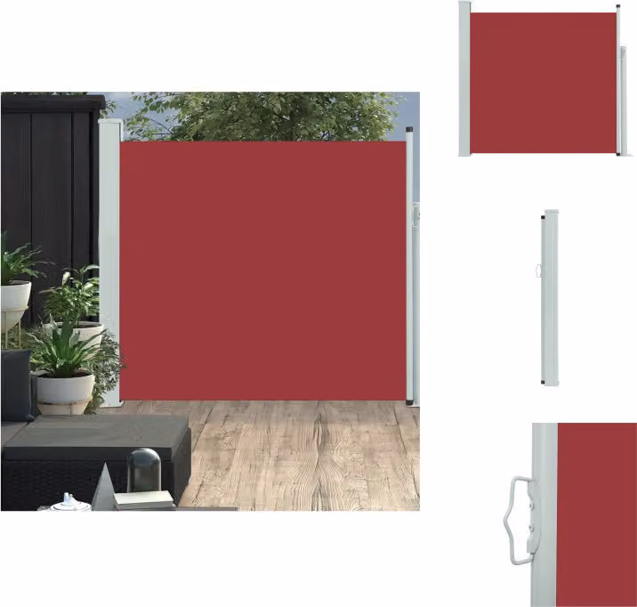vidaXL Tenda laterale estensibile 170×300 cm rosso - Ombrelloni e tende da sole