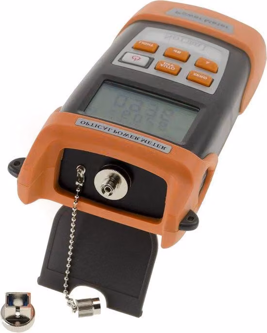 Tester ottico di potenza - Tester per fibre ottiche - 6 lunghezze d'onda - da -70 a +10 dB - Nero - Tester di rete