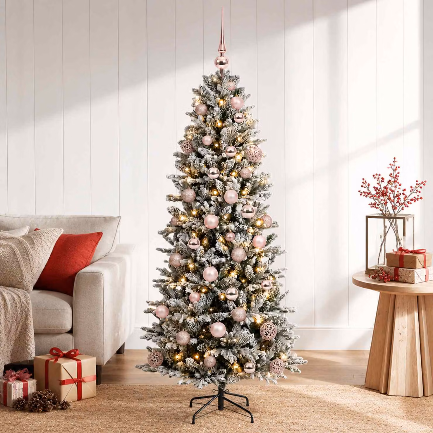 vidaXL Albero di Natale artificiale con palline 150 cm 150 LED