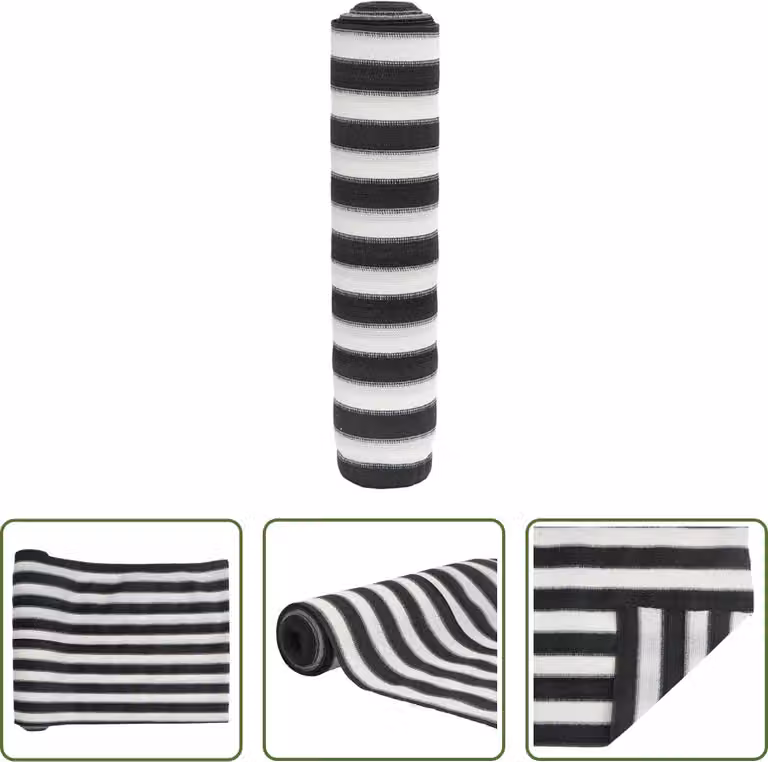 Il paravento Living Store antracite e bianco 2x25 m HDPE 150 g/m²