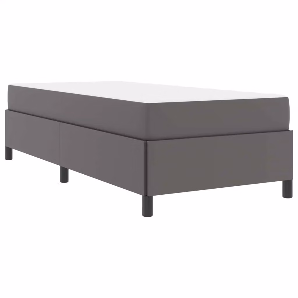 Struttura del letto con materasso vidaXL in tessuto grigio, L 200 x L 80 cm – 2