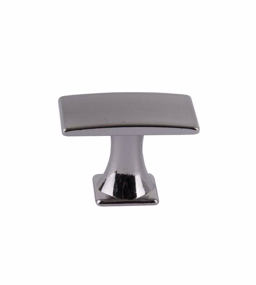 Pomolo Rettangolare Zama Nickel Satinato Mm 18X30