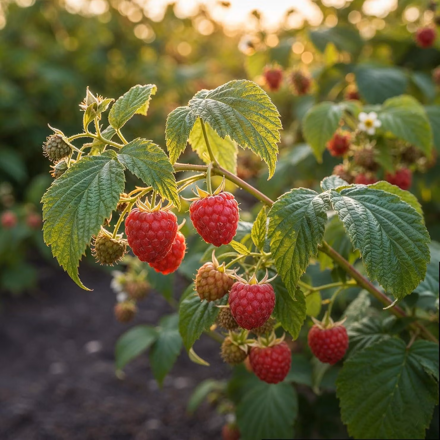 Collezione di lamponi Sumo 2 / Varietà remontante - 3 piante - Resistenti al freddo e perenni - Piante vere provenienti dall'Olanda - ideali per giardino e aiuole ornamentali commestibili - senza semi, non geneticamente modificate