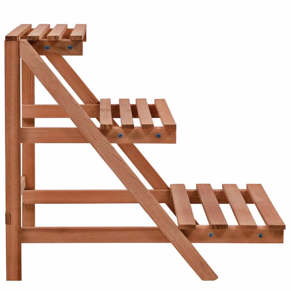 vidaXL Supporto per piante a 3 livelli in legno di cedro 48x45x40 cm