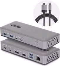 Hub 3 in 1 USB C Dual Monitor Startech.Com Grigio 201UE USBC DOCK