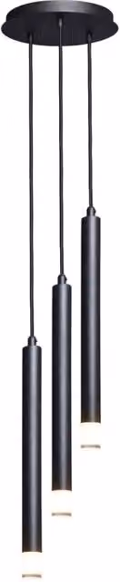 Lampada a sospensione moderna Ramira Rabalux nera e trasparente con 3 lampadine G9