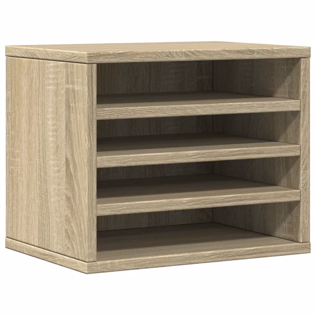 Organizer Scrivania Rovere Sonoma 36x26x29,5 Legno Multistrato