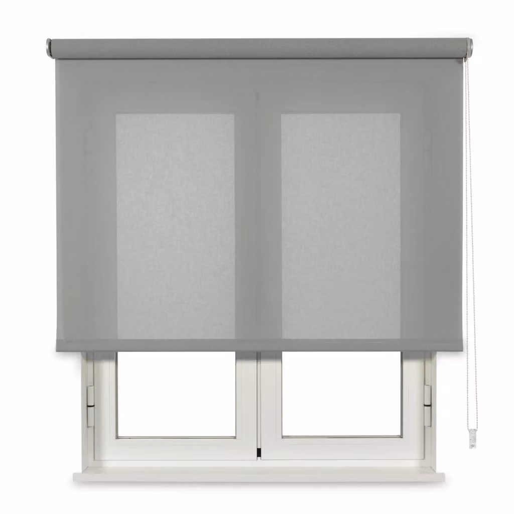 VIEWTEX Tenda a rullo traslucida in cotone riciclato Grigio L: 200 cm, H: 250 cm – 2