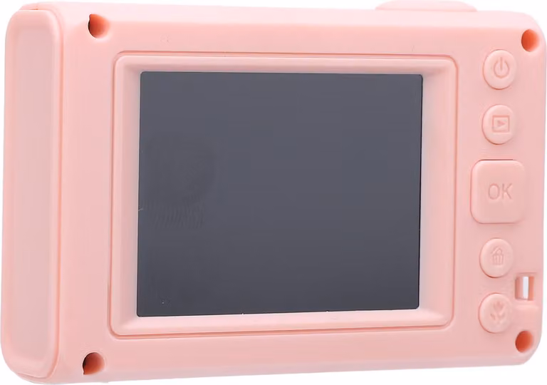 Fotocamera digitale tascabile, anteriore e posteriore, 48 MP, registrazione video HD, CCD, schermo TFT da 2,2 pollici per l'uso a casa e in viaggio, rosso