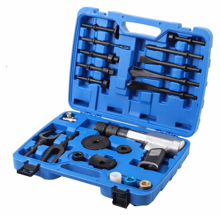Estrattore per giunti sferici pneumatico - Martello pneumatico per lo smontaggio - Multifunzione - Alimentato ad aria compressa - Ideale per la manutenzione di veicoli