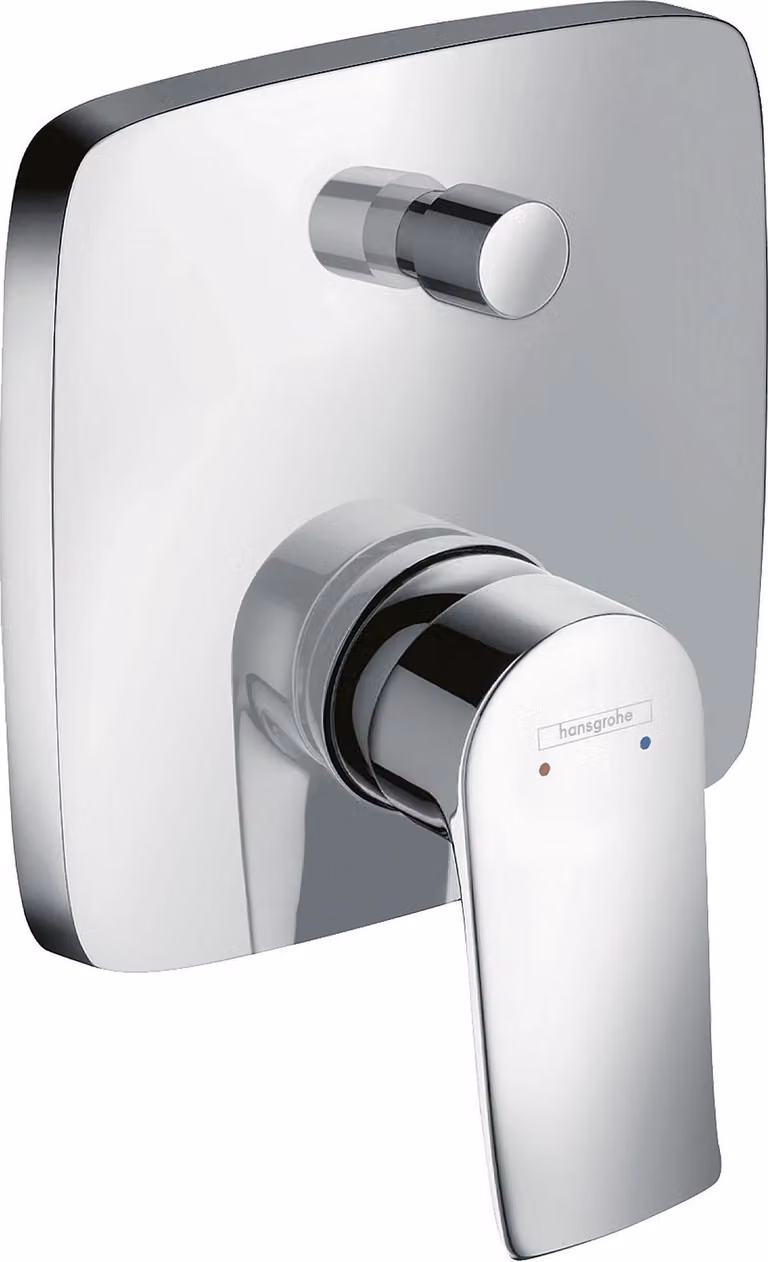 hansgrohe Metris Miscelatore vasca da incasso Set finito angolare cromato, 1 pz.