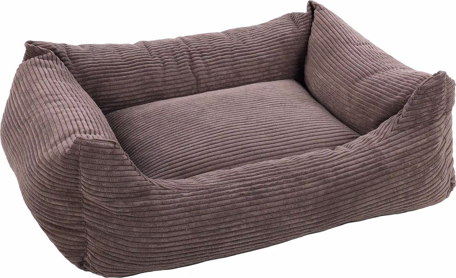 Cuccia per cani Flamingo Velluto, rettangolare, marrone, dimensioni: 100 x 80 x 25 cm