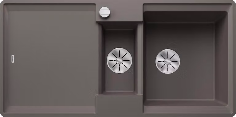 BLANCO ADIRA 6 S-F lavello da incasso SILGRANIT grigio vulcanico da 60 cm con comando a distanza dello scarico, con accessori