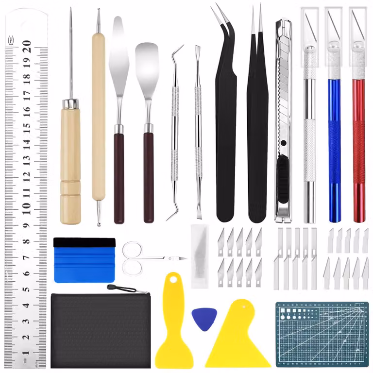 Set di 51 utensili per lavori in vinile