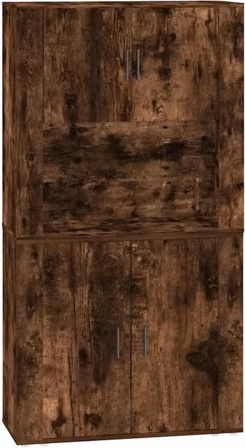 Credenza | Madia | Buffet da pranzo | Armadio da pranzo Rovere Fumo in Legno Multistrato