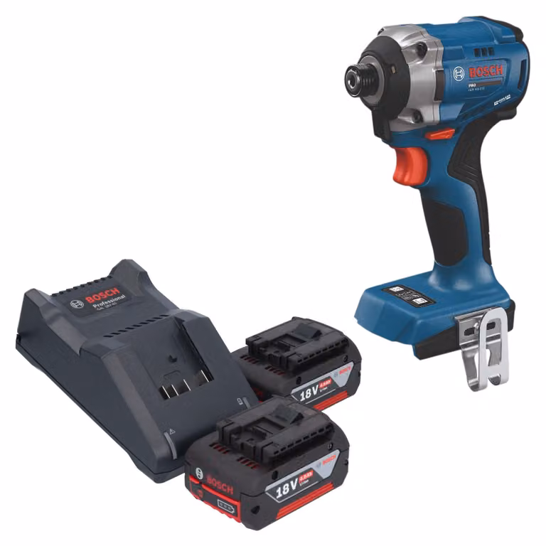 Avvitatore a impatto a batteria Bosch GDR 18V-215 Professional 18 V 215 Nm 1/4" Brushless + 2 batterie da 4,0 Ah + caricabatterie