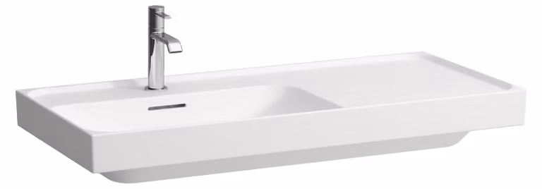 LAUFEN MEDA lavabo, encastrable, tablette à droite, 1000x460mm, 3 trous pour robinet, avec trop-plein, H8171187571081, H8171187571081