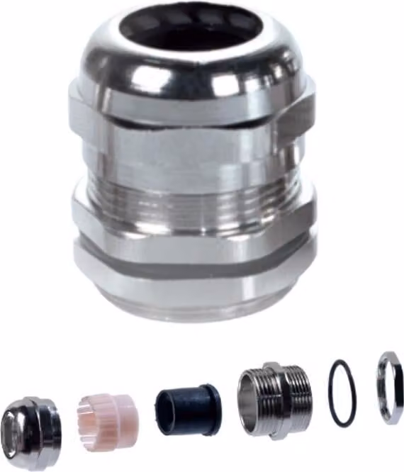 Pressacavo in ottone-metallo con filettatura metrica MMG-25