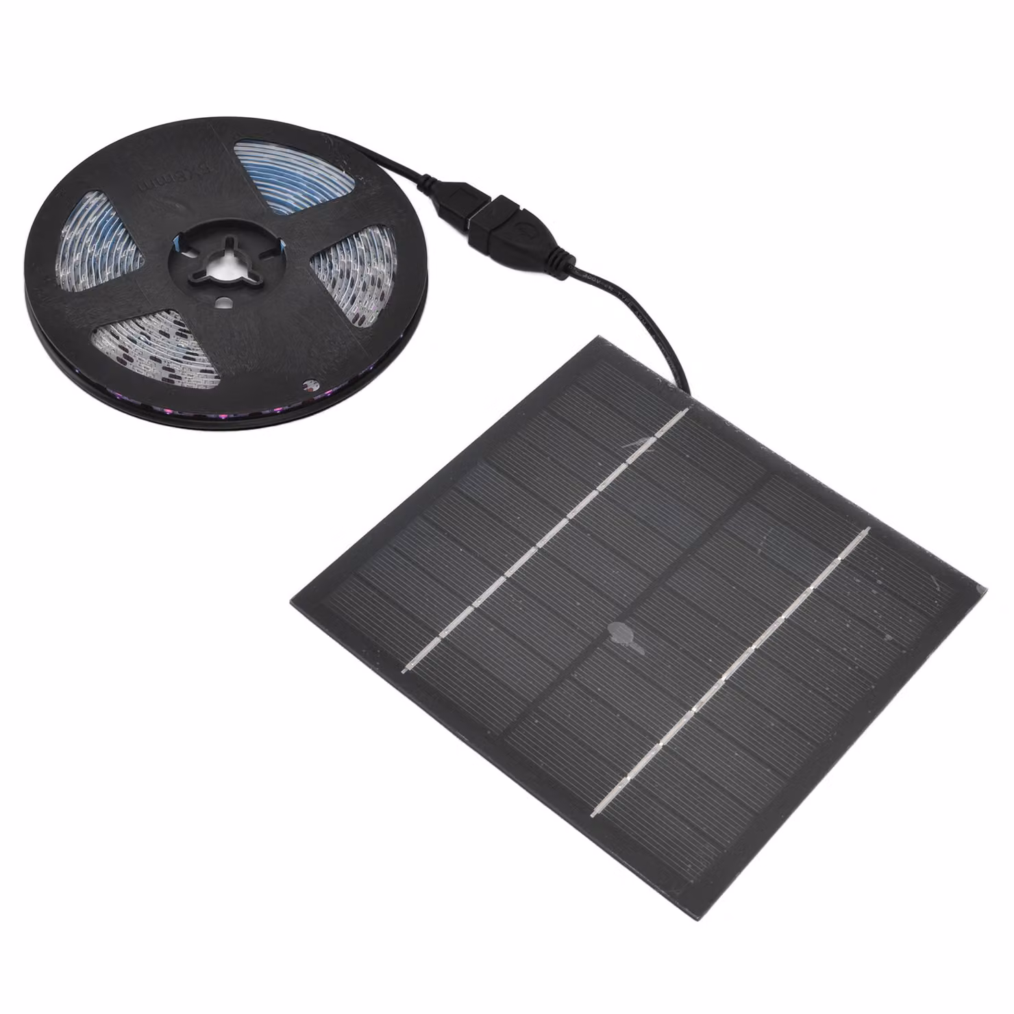Striscia luminosa solare per piante, strisce luminose solari a LED, luce solare a LED, luce solare per piante, luce per piante all'aperto, luce per piante
