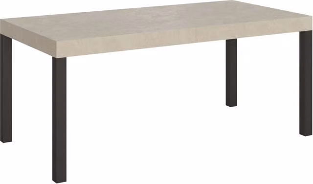 Tavolo allungabile Itamoby EveryX Premium cashmere con gambe in metallo antracite L: 90 cm, P: 200-460 cm – 1