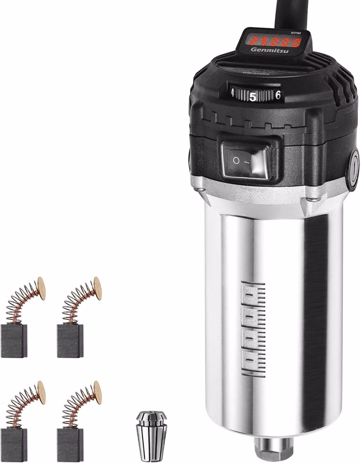 Fresatrice CNC compatta da 710 W con display digitale della velocità, motore mandrino e velocità regolabili