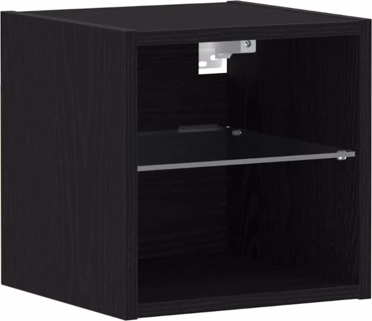 Armadio da letto a muro LED Nero 30 x 28,5 x 30 cm