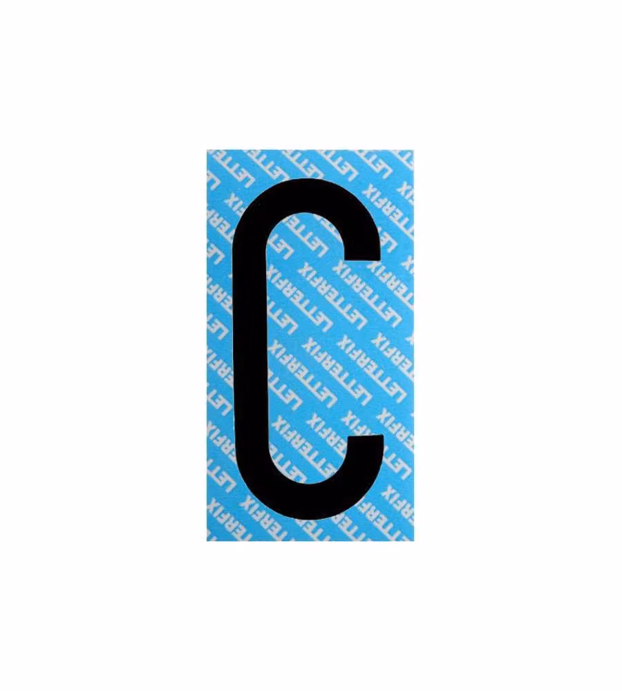 Lettera Adesiva Nera Serie T80 C Letterfix