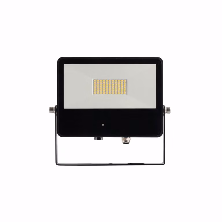 Faro a led SKY 50W IP65 con sensore integrato 5000k Nero