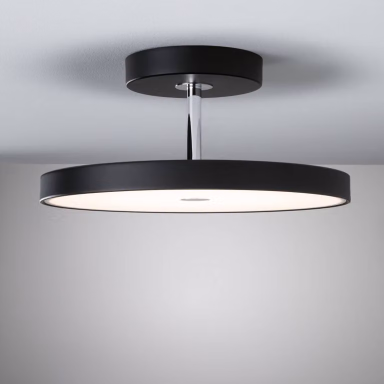 Paulmann Plafoniera a LED Hildor, dimmerabile, Nero, Soggiorno / Sala da pranzo, Metallo, Moderno, Plafoniera LED