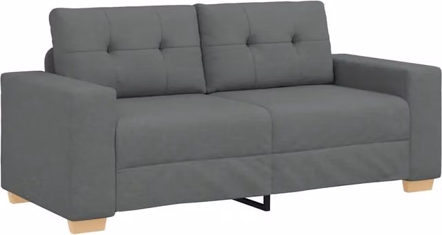 Divano | Divano da soggiorno | Sofa Divanetto Grigio Scuro 180x77x82 cm in Tessuto