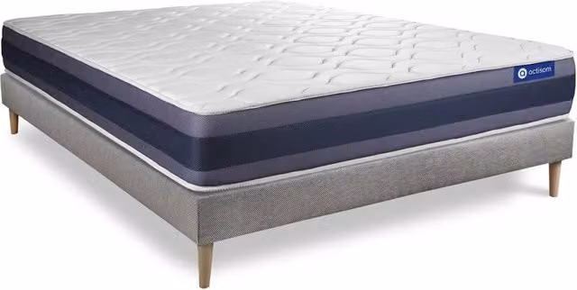Kit rete e materasso Actiflex morpho 120x220cm - Spessore : 24cm - Molle insacchettate e memory foam - Bilanciato -