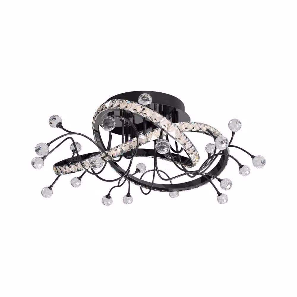 Lampada da soffitto a LED MAIA 26W Da 2700 a 6000K 3000 lm metallo nero dimensioni: 30x58x58 cm IP20 Zuma Line