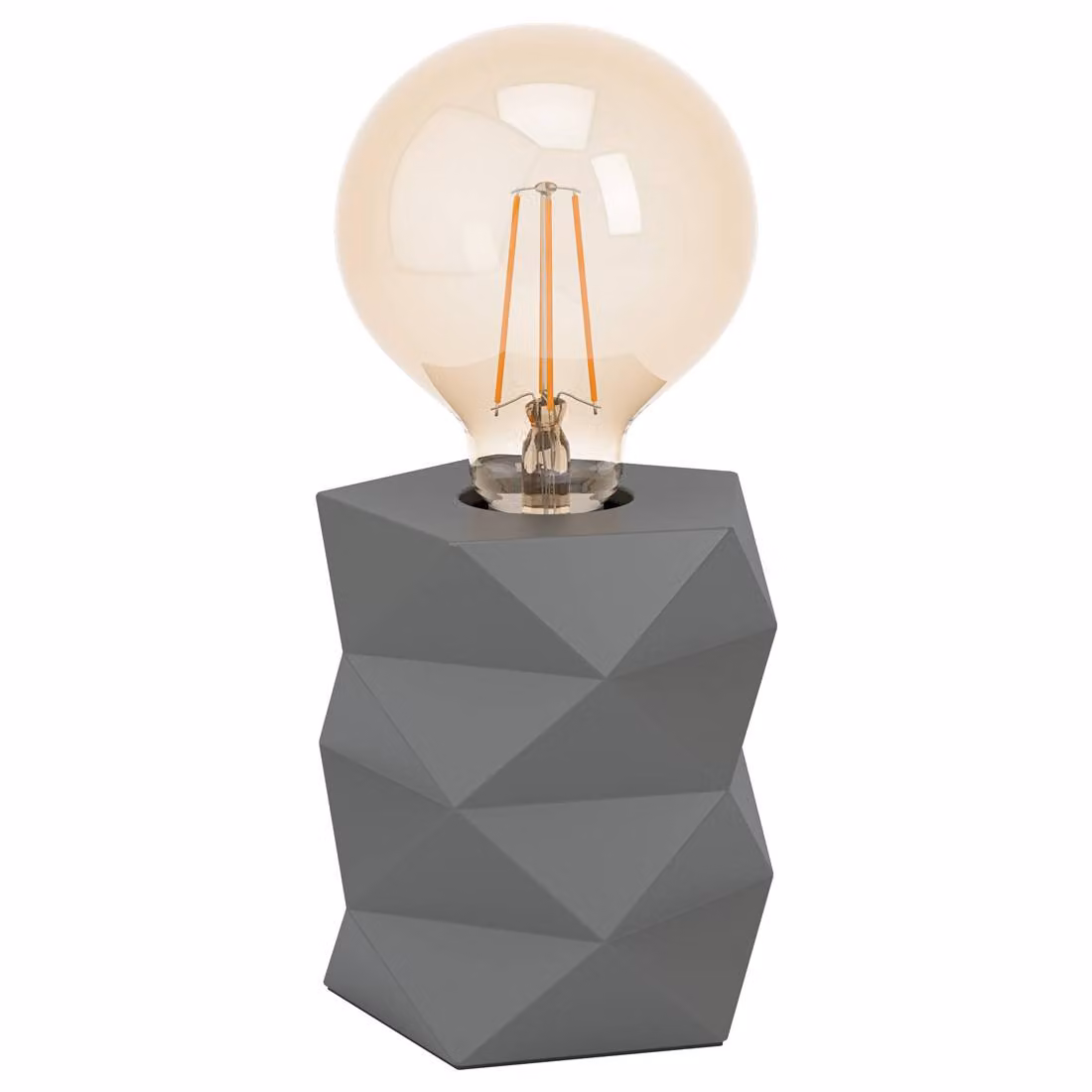 Lampada Da Scrivania Contemporanea Swarby 1 Luce Cemento Grigio