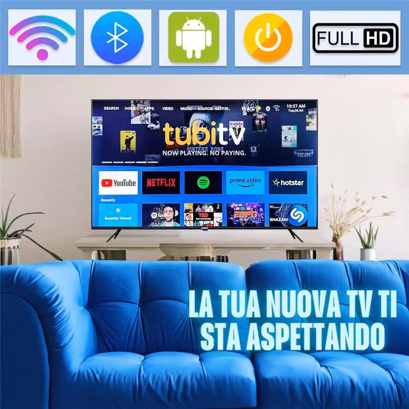 Smart TV Nova QLED 43 pollici Full HD con Android, Bluetooth e USB, colore nero – 2