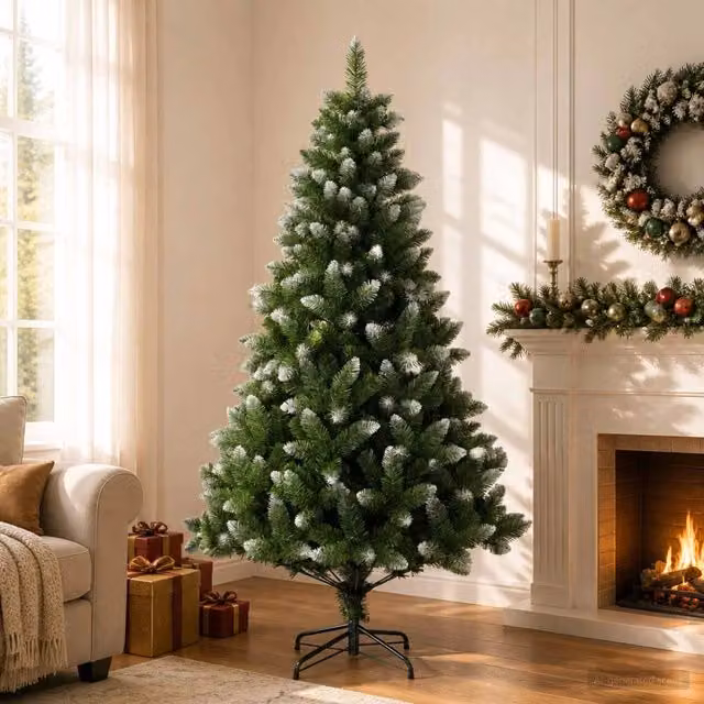 Albero di Natale artificiale 240 cm PVC e Metallo Verde 42056470