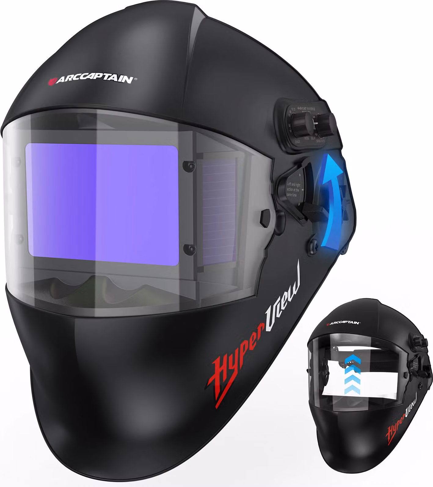 Casco per saldatura, design incernierato, 4 sensori d'arco, AR-WC021